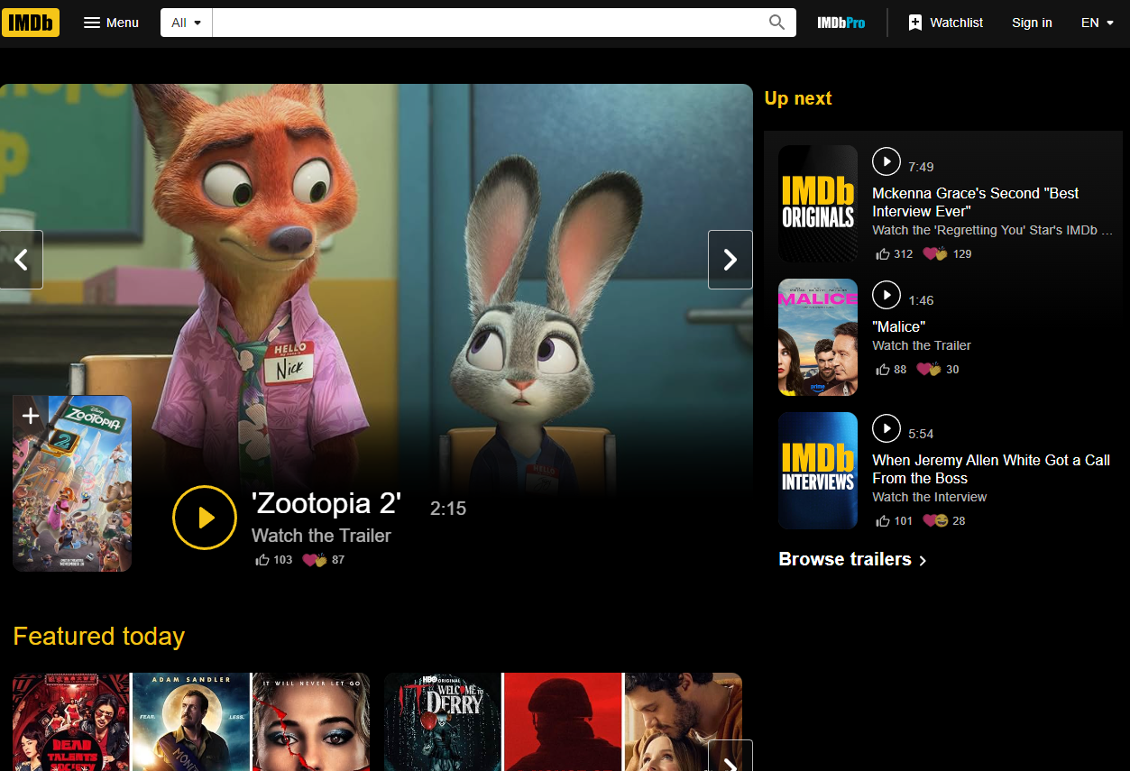 IMDb|全球电影数据库权威信息平台