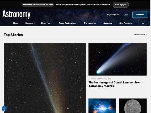 Astronomy|天文学权威杂志与科普平台