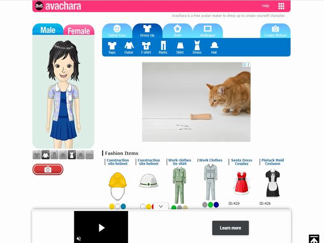 Avachara：免费动漫头像生成捏脸网站