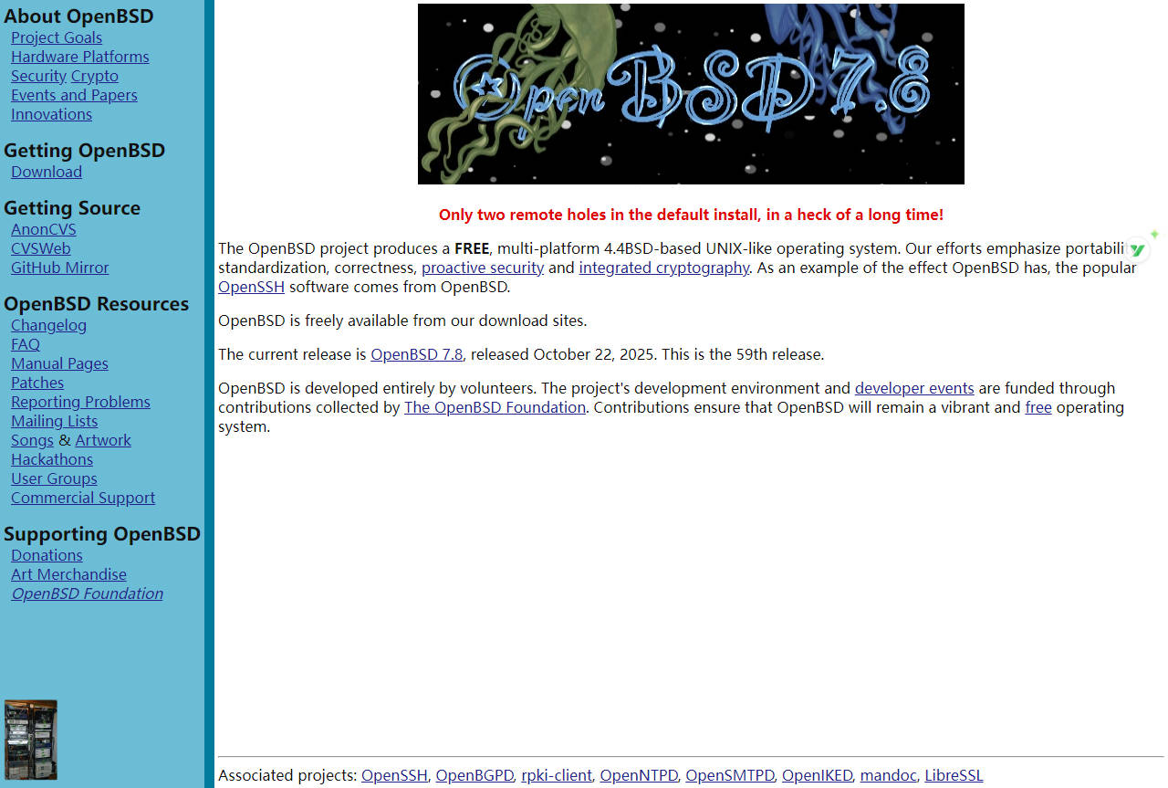 OpenBSD | 极致安全的类Unix系统