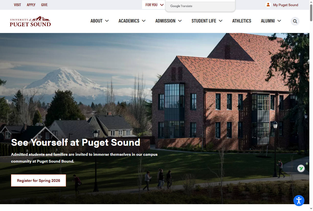 Puget Sound | 美国顶尖私立文理学院