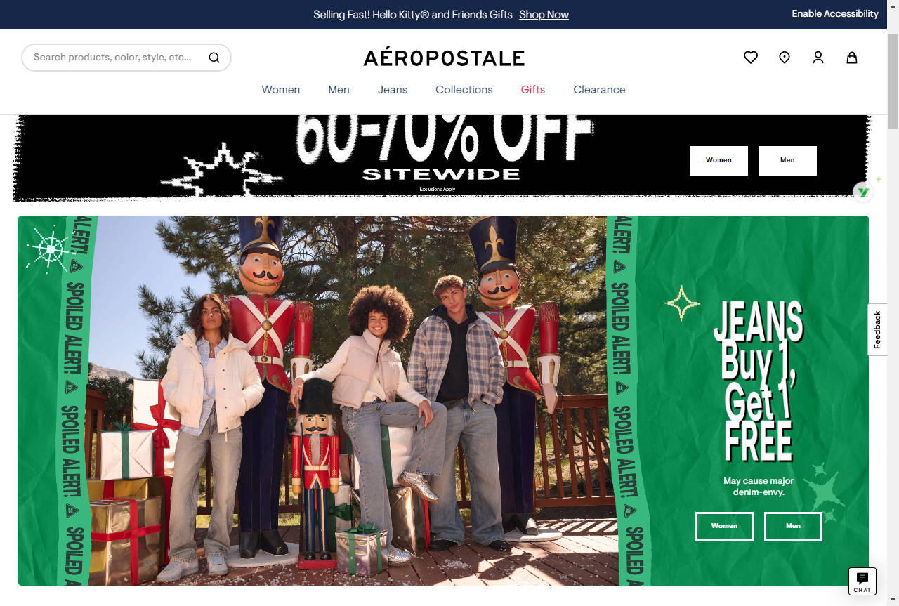 Aéropostale | 美式潮流休闲服装电商门户