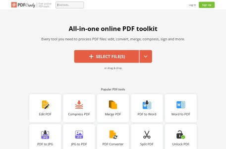 PDFCandy:免费在线PDF编辑工具