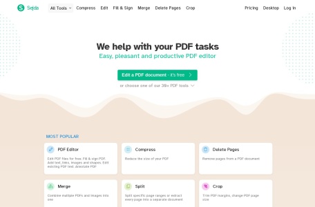 Sejda PDF|跨平台在线文档处理工具