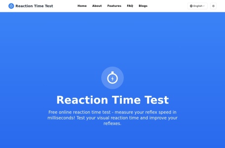 Reaction‑Time‑Test 在线反应时测试