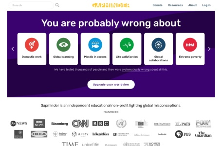 Gapminder｜用数据打破偏见，构建事实为基础的世界观