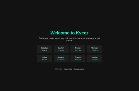 Kveez免费在线脑力游戏平台