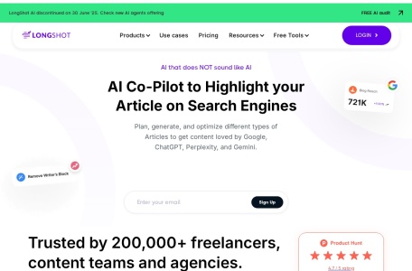 LongShot AI | AI长文创作与事实核查