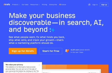 Ahrefs | 专业SEO工具套件