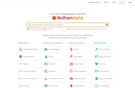 Wolfram|Alpha | 计算型知识引擎与专业数据分析平台