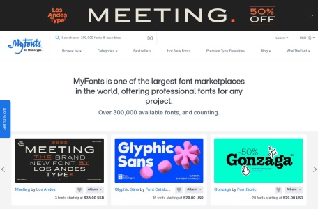 MyFonts | 全球领先的商业字体购买、识别与授权平台