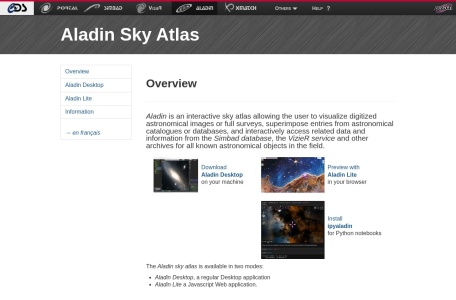 Aladin Lite | 斯特拉斯堡天文数据中心打造的专业级全交互式在线星图