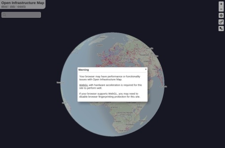 OpenInfraMap | 全球开放基础设施与电力网络动态可视化平台