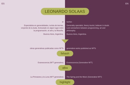 Leonardo Solaas in the webs